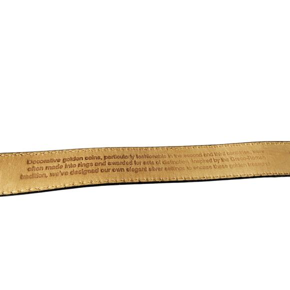 Brighton Museum Collection Greco-Roman Dark Brown Leather Belt Size M Z38 - Picture 5 of 9